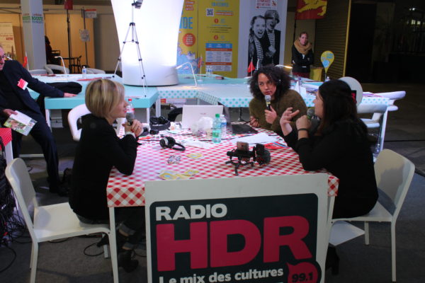 Plateau radio au salon de l'étudiant de Rouen, avec HDR